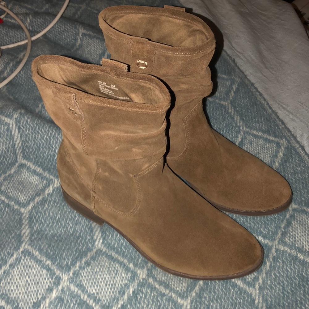 Suede booties
